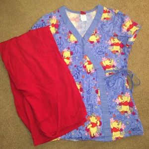 Pooh Scrub tops